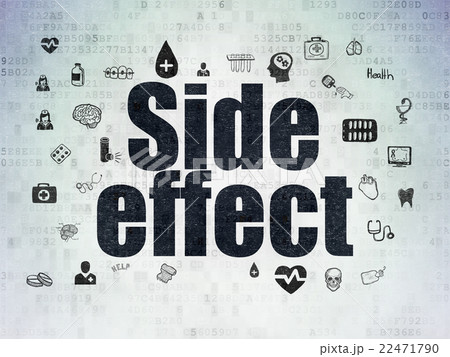 Health concept: Side Effect on Digital Data Paper 22471790