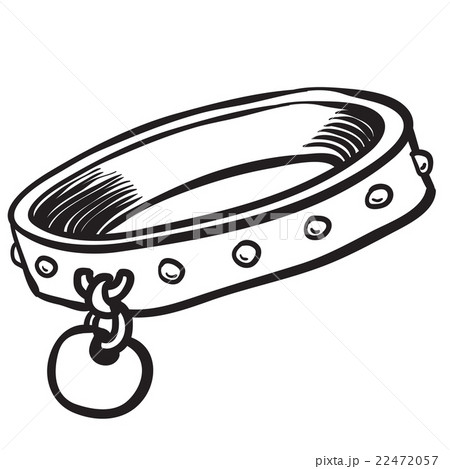 simple black and white dog collar 22472057