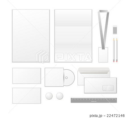 Corporate identity template design 22472146