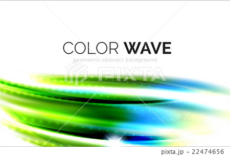 Blurred vector wave design elements 22474656