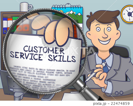 Customer Service Skills through Magnifying Glass 22474859