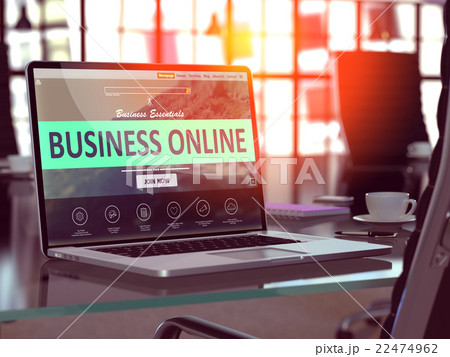 Business Online Concept on Laptop Screen. Business Online Concept on Laptop Screen. 22474962