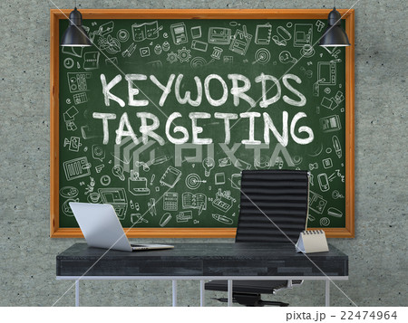 Keywords Targeting - Hand Drawn on Green 22474964