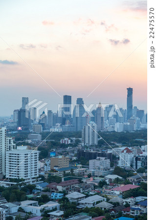Bangkok skyline sunset panorama 22475570