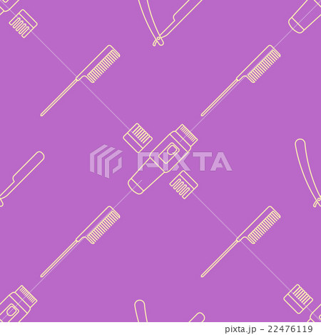 deco hairdresser tools seamless pattern. deco hairdresser tools seamless pattern. 22476119