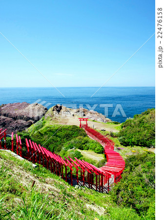 元乃隅稲成神社 赤い鳥居 縦 元乃隅稲成神社 赤い鳥居 縦 22476158