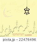 Creative greeting card design for holy month of 22476496