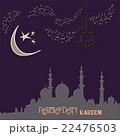 Creative greeting card design for holy month of 22476503