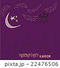 Creative greeting card design for holy month of 22476506