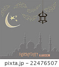 Creative greeting card design for holy month of 22476507