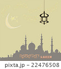 Creative greeting card design for holy month of 22476508