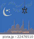 Creative greeting card design for holy month of 22476510