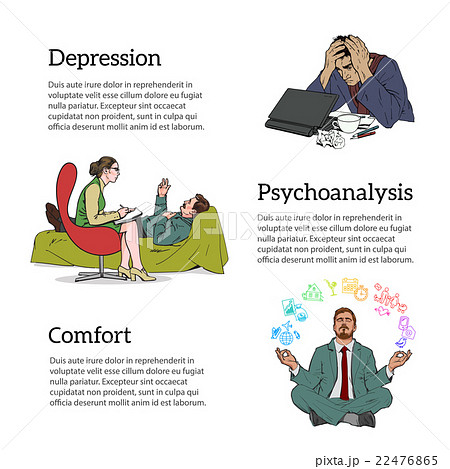 Concept psychotherapy of three illustrations Concept psychotherapy of three illustrations 22476865