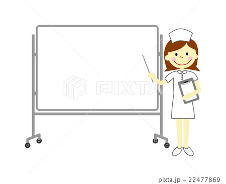 説明するナース　ホワイトボード 22477869