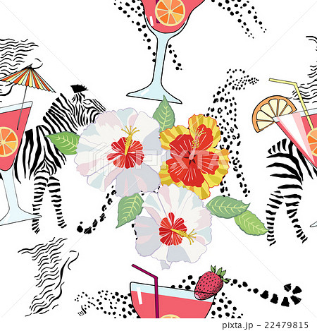 Seamless pattern with cocktails 22479815
