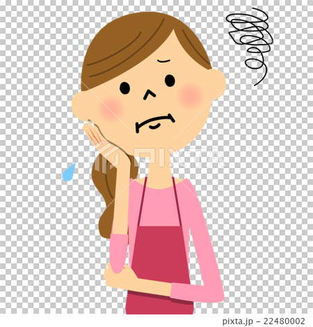 A woman in trouble apron 22480002