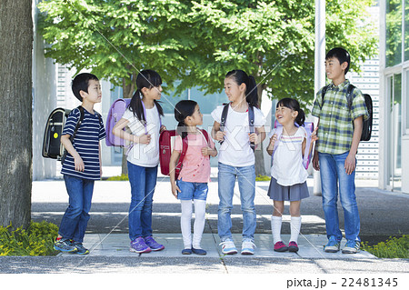 屋外の小学生 屋外の小学生 22481345