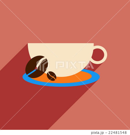 Flat with shadow icon and mobile application 22481548