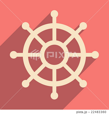 Flat with shadow icon and mobile application helm Flat with shadow icon and mobile application helm 22483360