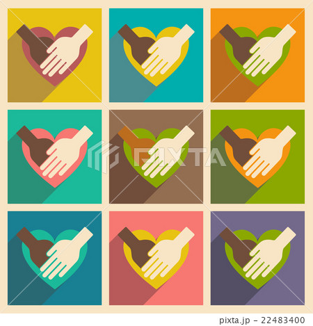 Flat with shadow concept and mobile application Flat with shadow concept and mobile application 22483400