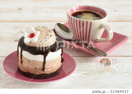 cup of coffee and cake cup of coffee and cake 22484437