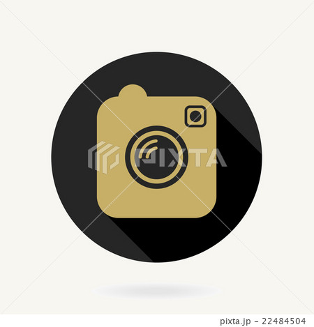 Camera Flat Icon With Long Shadow Camera Flat Icon With Long Shadow 22484504