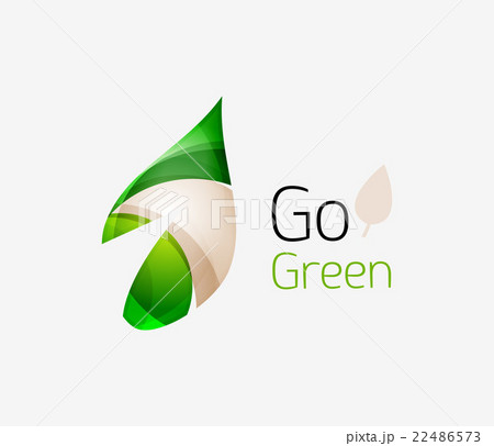 Geometric abstract leaf business logo Geometric abstract leaf business logo 22486573