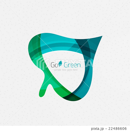 Green concept, geometric design eco leaf Green concept, geometric design eco leaf 22486606