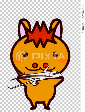 與飛機的動物系列 22487620