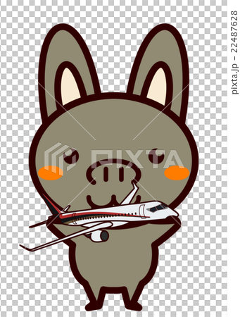 飛行機を持った動物シリーズ 22487628