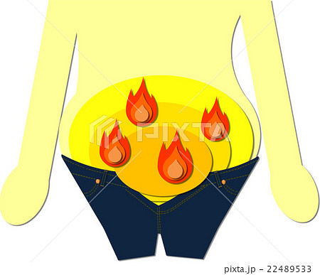 ダイエット 脂肪燃焼 のイラスト素材