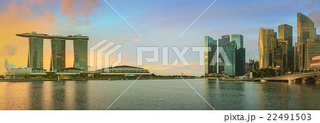 Singapore Skyline and view of Marina Bay 22491503