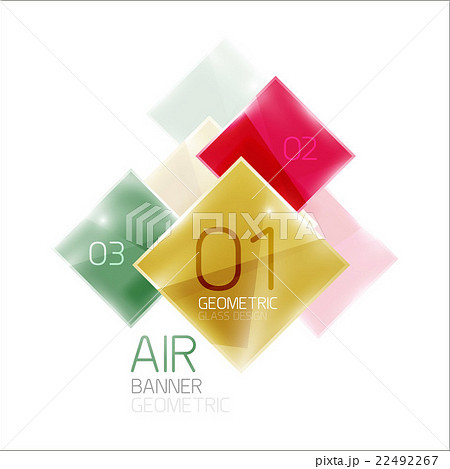Multicolored squares with sample text 22492267