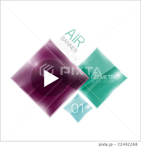 Multicolored squares with sample text 22492268