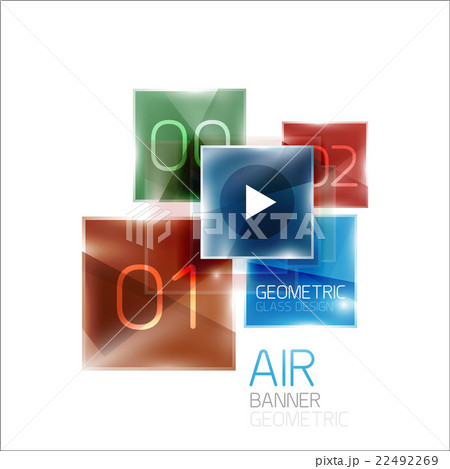 Business square geometric diagram 22492269