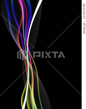 dinamyc flow, stylized  waves, vector 22492448