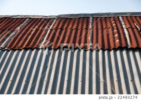Aged rusty old tin roof iron metal texture 22493274