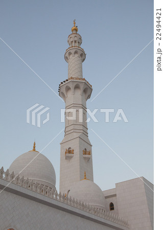 Grand Sheikh Zayed Mosque at sunset, Abu Dhabi 22494421