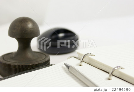 notebook and a stamp 22494590