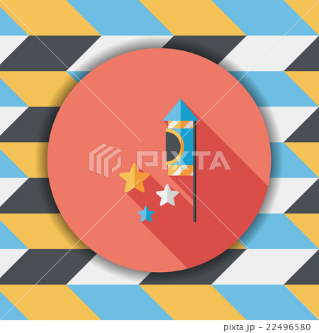 Firecracker flat icon with long shadow,eps10 22496580