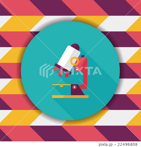 microscope flat icon with long shadow,eps10 microscope flat icon with long shadow,eps10 22496808