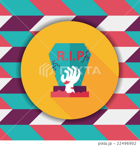 grave flat icon with long shadow,eps10 grave flat icon with long shadow,eps10 22496902