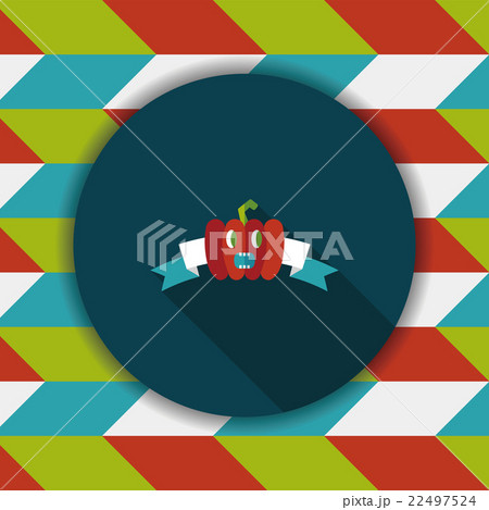 Halloween party flag flat icon with long shadow,eps10 22497524