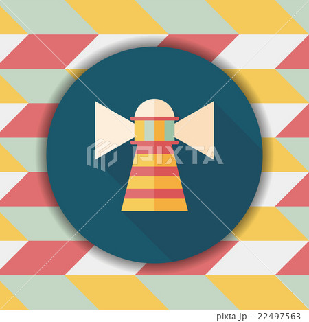 Lighthouse flat icon with long shadow,eps10 Lighthouse flat icon with long shadow,eps10 22497563