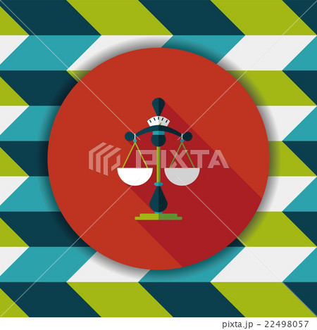 Balance flat icon with long shadow,eps10 22498057