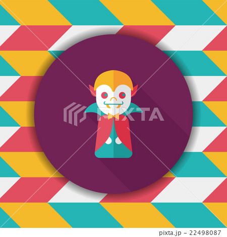 Vampire flat icon with long shadow, eps10 Vampire flat icon with long shadow, eps10 22498087