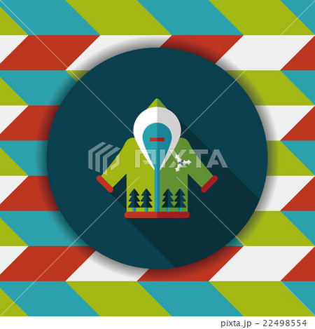 Christmas clothes flat icon with long shadow,eps10 Christmas clothes flat icon with long shadow,eps10 22498554
