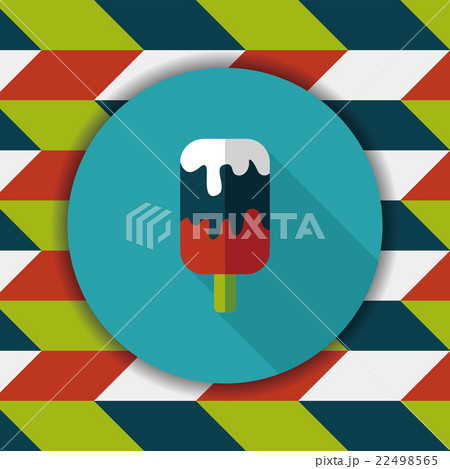 ice cream flat icon with long shadow,eps10 22498565