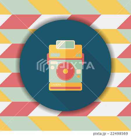 camera flat icon with long shadow,eps10 22498569
