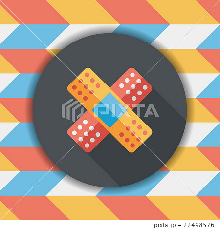 medical bandage flat icon with long shadow,eps10 medical bandage flat icon with long shadow,eps10 22498576